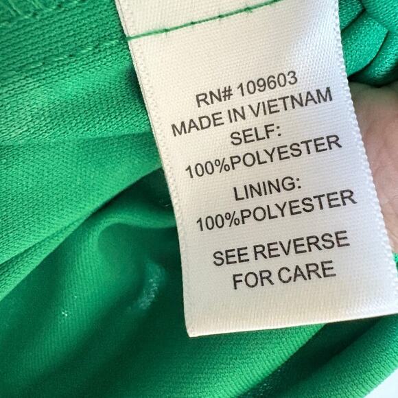 Chris McLaughlin Green Blue Watercolor Print Dress Size 12 tiedye boho Y2K - Picture 4 of 7